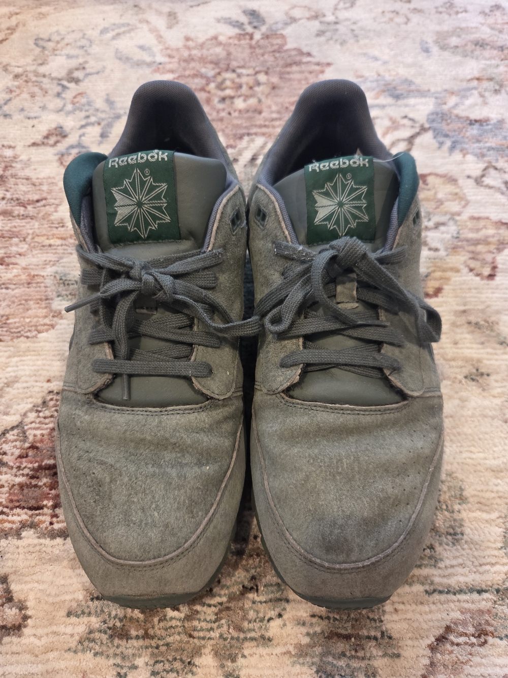 Reebok Classic Men’s Green Suede Chalk Green Sneakers Men's 12